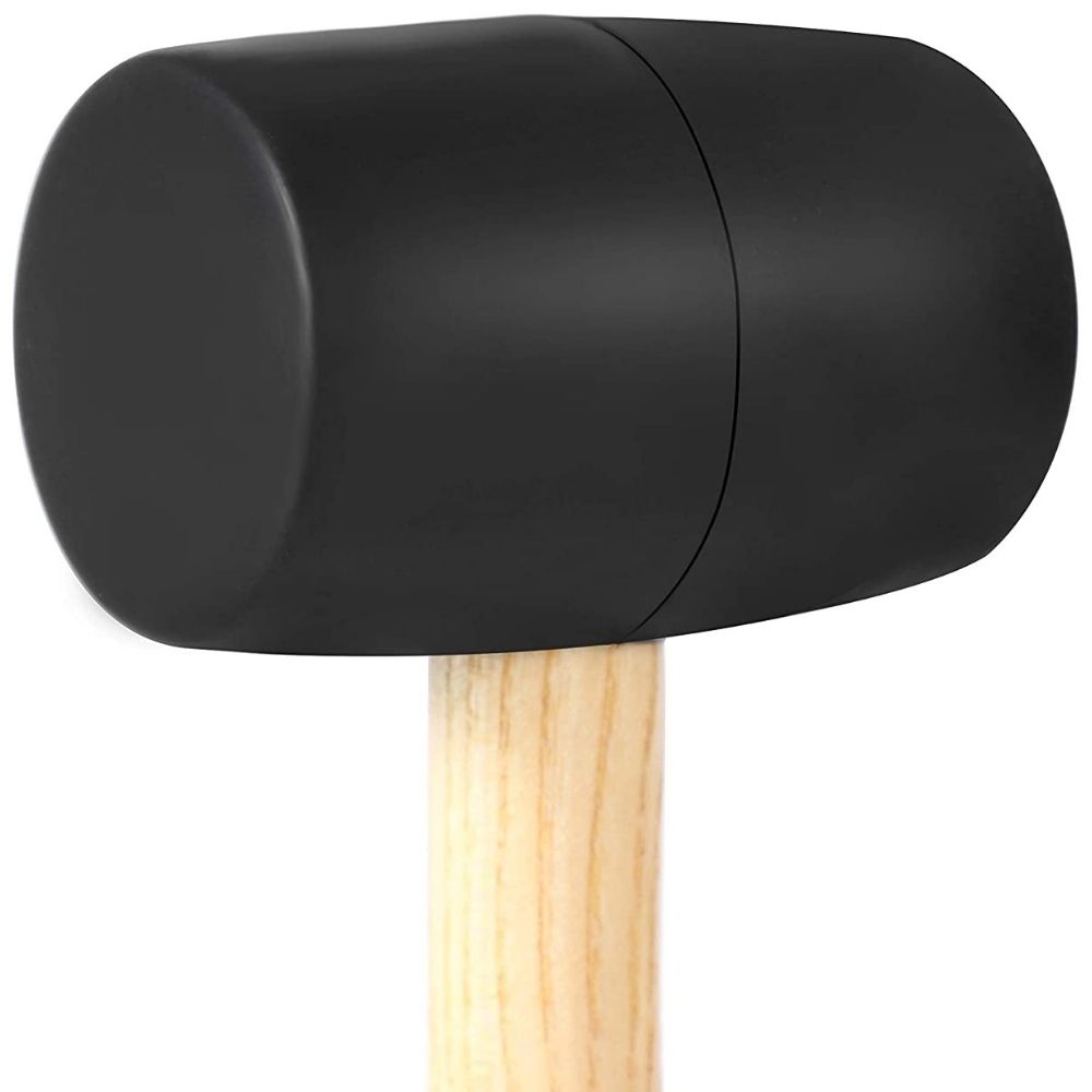 Rubber Mallet With Wood Handle (For Garden Edging Spikes): image 3