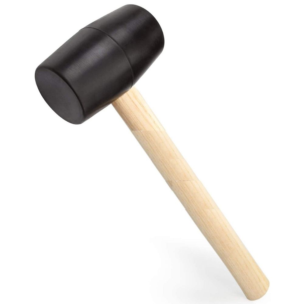 Rubber Mallet With Wood Handle (For Garden Edging Spikes): image 4