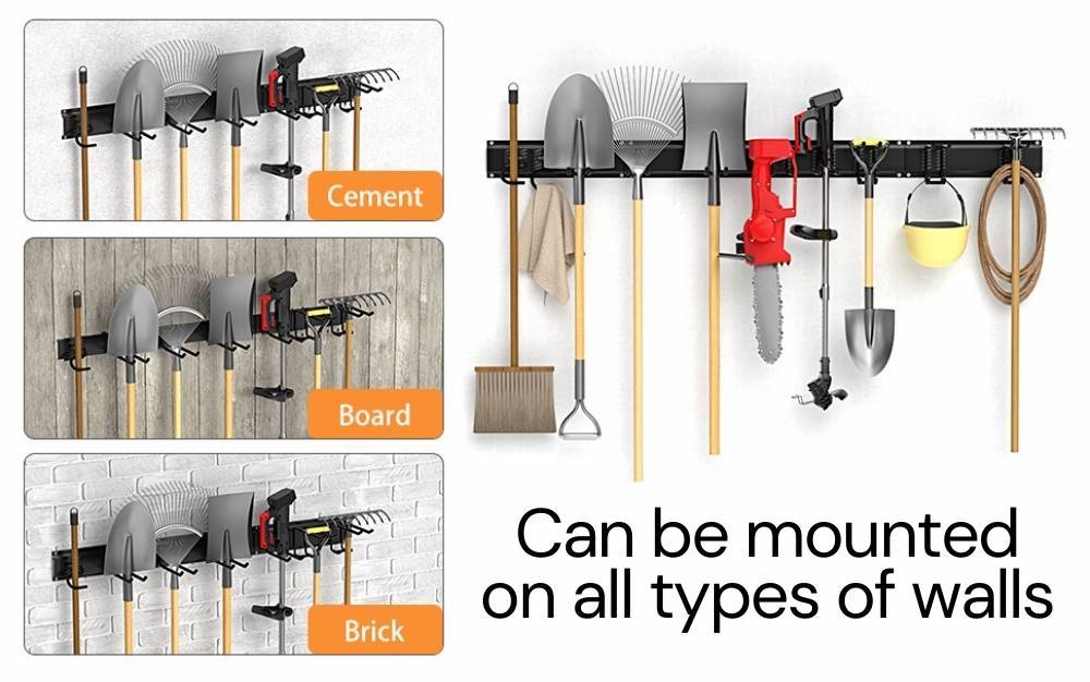 Garden Tool Organiser | Tool Organiser Wall | Garage Rack For Tools: image 11