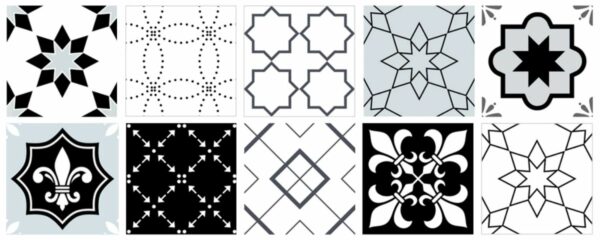 buy patterned surface tile stickers online