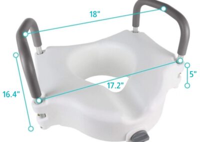 elevated toilet seat with handles online sale