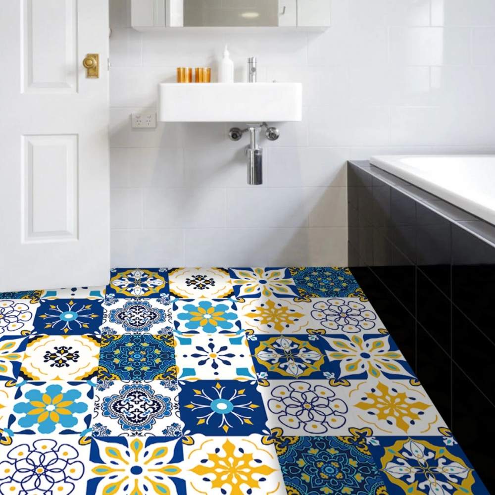 buy self adhesive bathroom floor tile stickers online