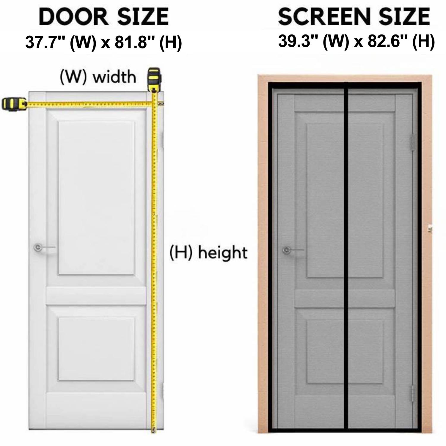 best white fly screen for door usa