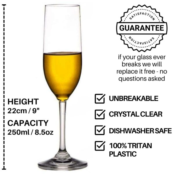 buy unbreakable champagne flute glasses