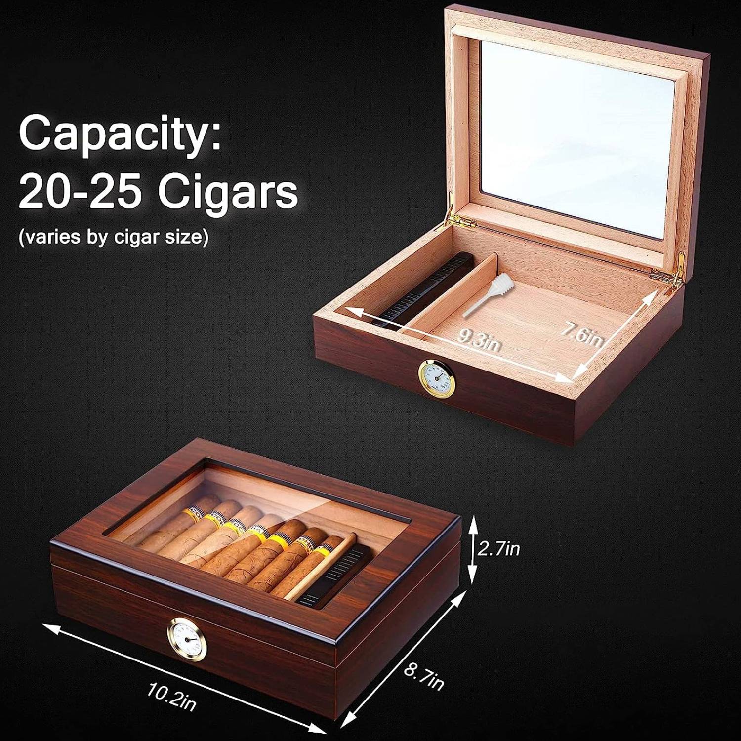 buy small humidor for cigars USA